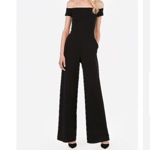 Express Off The Shoulder Wide Leg Jumpsuit